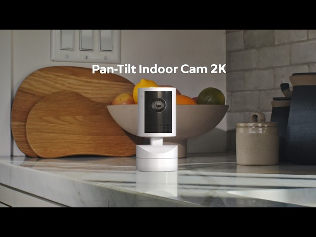 New Ring Pan-Tilt Indoor Cam 2K | 360° Coverage, Auto Tracking, Retinal 2K