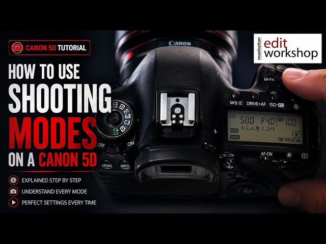 Learn how to use Shooting Modes on a Canon 5D in 2 minutes