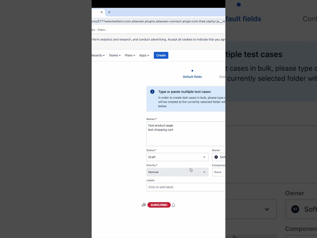 how to create tests in bulk in Zephyr - Jira tips and tricks #zephyr #jiraforbeginners  #shorts
