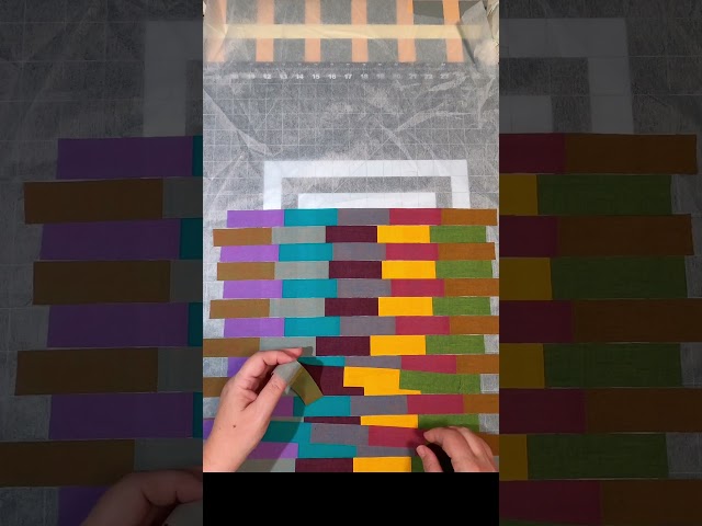 Making a Double Bargello Patchwork - Stitchy #shorts