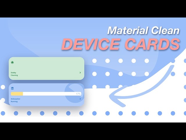 Custom Device Cards (Vacuum+Washing Machine) for Home Assistant