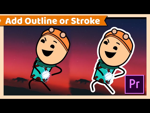 Add Border Outline or Stroke around Image ( Adobe Premiere pro cc tutorial )