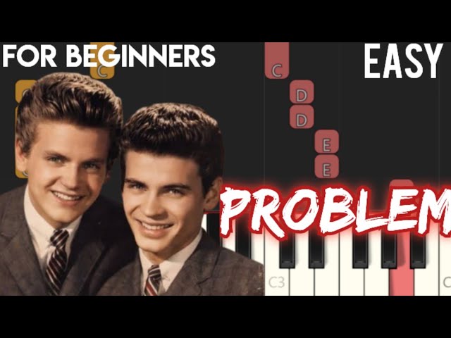 PROBLEMS - THE EVERLY BROTHERS | SLOW & EASY PIANO TUTORIAL