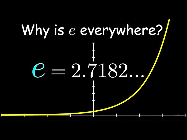 Why Is Euler’s Number 𝑒 So Special?