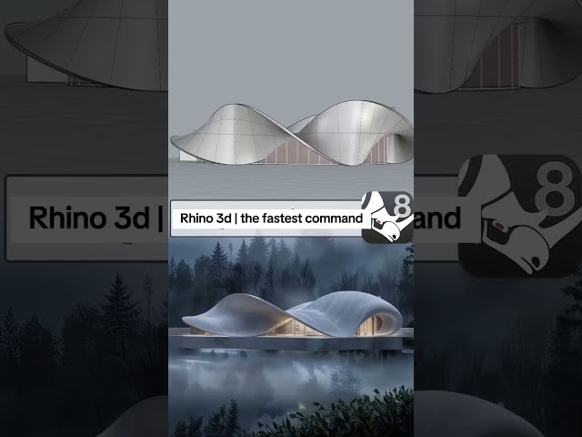 Rhino 3d tutorial | create organic architectural design #rhino3d #rhinoceros3d #rhinotutorial