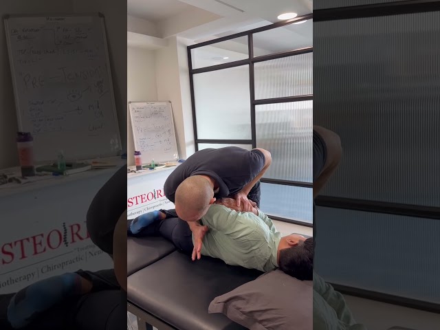 Lower back manipulation #manualtherapy #adjustment #osteopathy