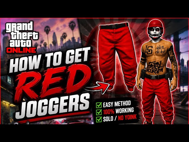 *UPDATED* How To Get Red Joggers GTA 5 Online!