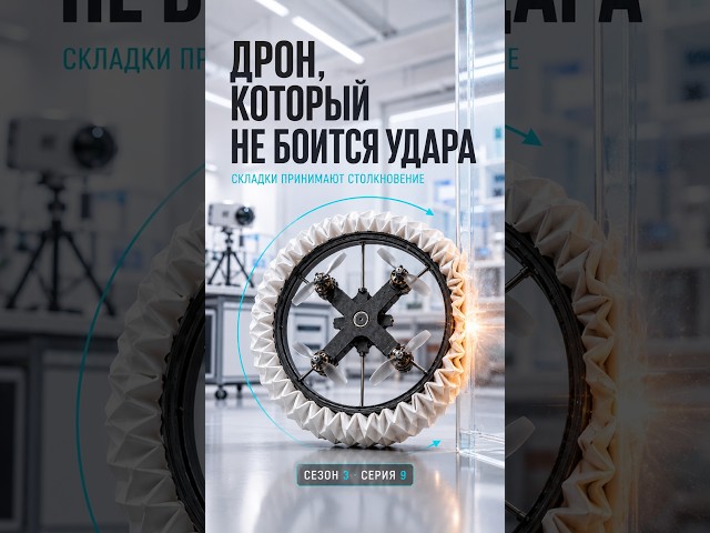 S3E9 Складная броня для дрона  #rotorigami#дроны #origamiengineering #робототехника #научпоп #shorts