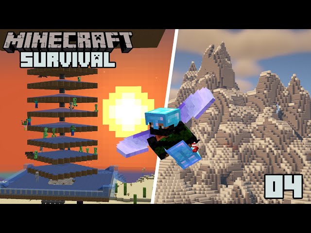 Mob Farm & Elytra! - Minecraft 1.18 Survival | Episode 4