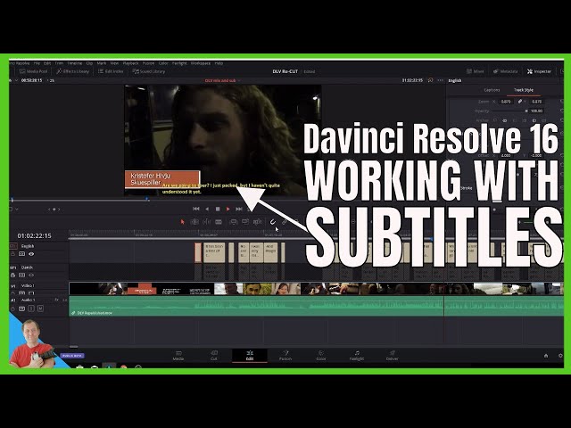 Davinci Resolve 16 adding text files to your subtitle track