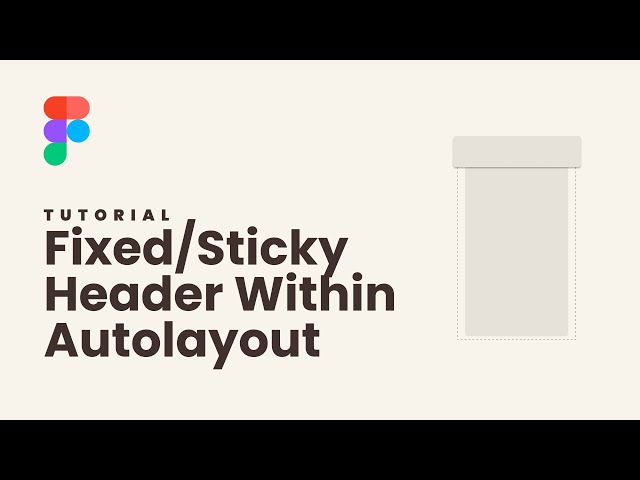 Create a fixed/sticky header inside an autolayout in Figma