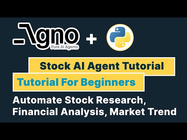 Create Your Own Stock Advisory Agent | Agno AI Agent Tutorial For Beginners