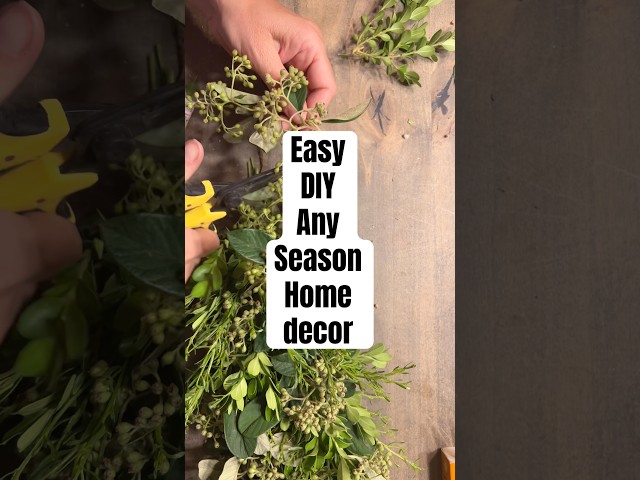 Easy DIY… How to make a fresh Garland | cozy home styling | any season decor | Budget friendly decor