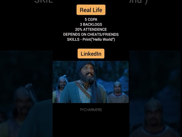 Real Life vs LinkedIn: HILARIOUS Comparison! #shorts #ytshorts #memes #funny