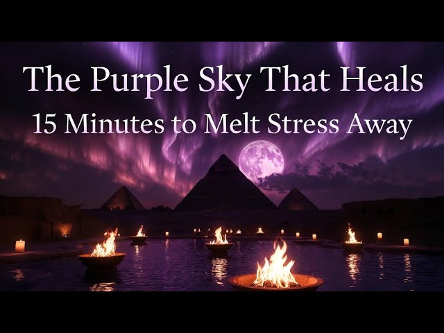 The Purple Sky That Heals: 15 Minutes to Melt Stress Away