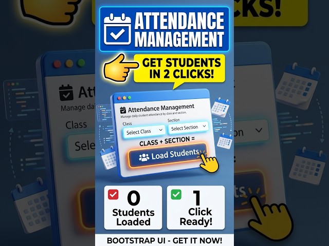 Build an Attendance Management UI with Bootstrap 5