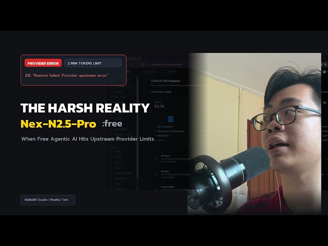 The Harsh Reality of Nex-N2.5-Pro:free — Coding Test, Provider Errors & 2.96M Token Limit!