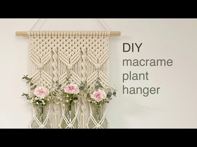 DIY | macrame plant hanger wall hanging