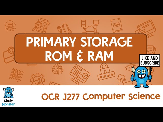 OCR Computer Science Revision | Primary Storage Explained | ROM, RAM & Virtual Memory