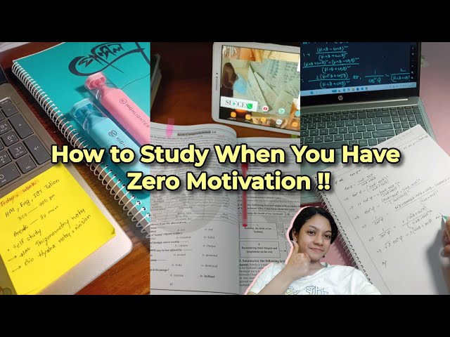 Zero Motivation? Try These Study Hacks 😭📚