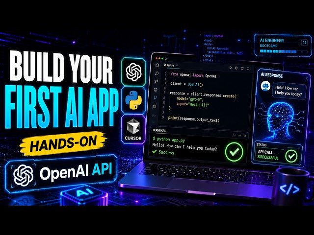 Build Your First OpenAI API App from Scratch | AI Engineer Bootcamp – Lesson 11