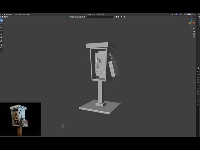 Making a Stylized Fantasy Phone Booth in Blender