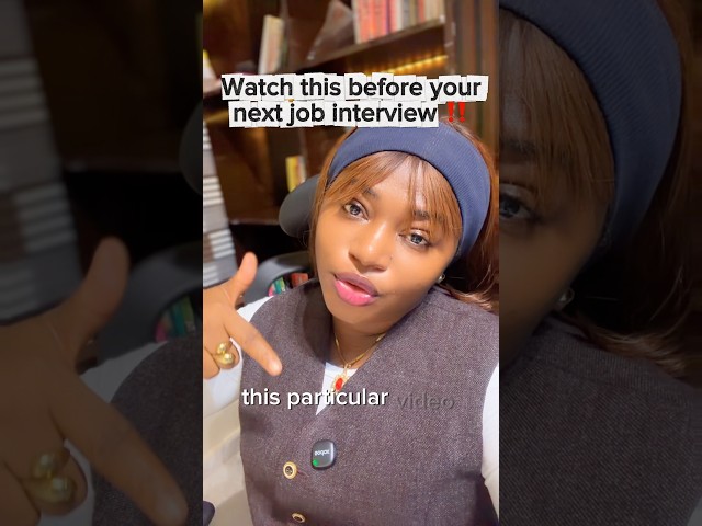 Watch this before your next job interview ‼️