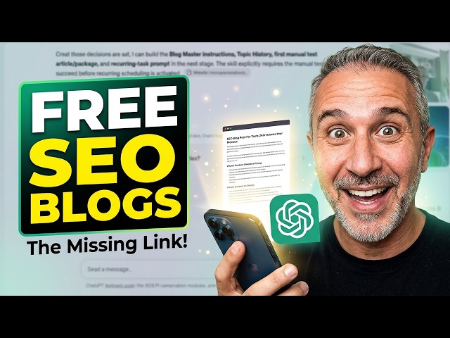 Create FULL SEO Blogs With a Free ChatGPT Account. Here's the One Part It Can't Do