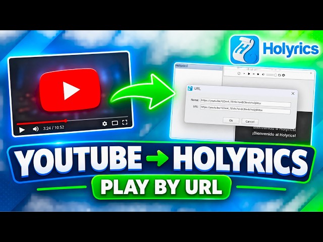 Play YouTube Videos in Holyrics using a Direct link  From any social media platform