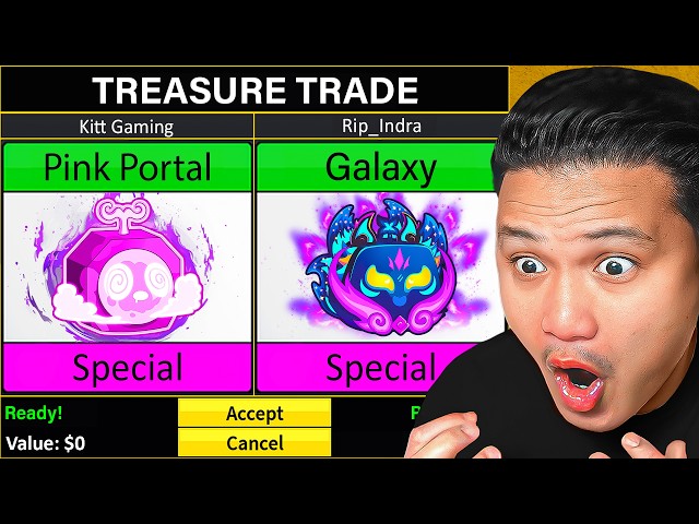 Trading PINK PORTAL For 24 Hours - Blox Fruits