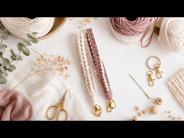 Make a Macrame Keychain Lanyard You’ll Actually Use | Easy Beginner Tutorial