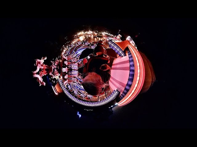 Tiny Planet POV Dumbo The Flying Elephant at night | Magic Kingdom