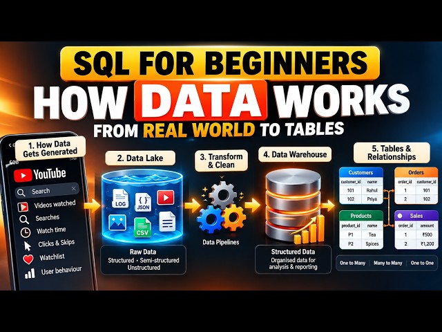 Session 3: SQL for Beginners | Understanding Data Lakes, Data Warehouses & Table Relationships