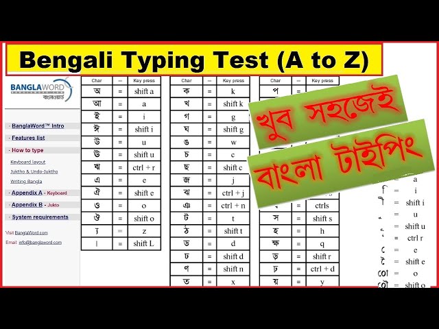 Bengali Typing II Bangla Word Typing on Computer II Bangla Typing Tutorial II Easy Way to Type in...