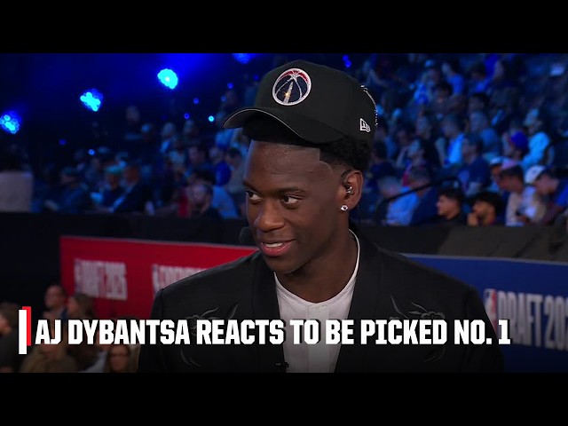 AJ Dybantsa says getting drafted No. 1 was ‘exactly how I wanted it’ | 2026 NBA Draft