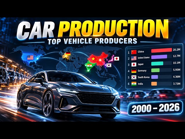 Car Production by Country (2000–2026) | World's Biggest Vehicle Producers