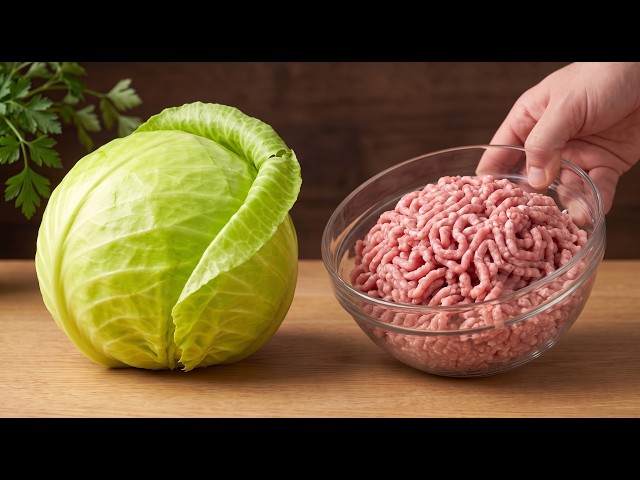 I'm not making cabbage rolls anymore! Cabbage and minced meat. A simple dinner!