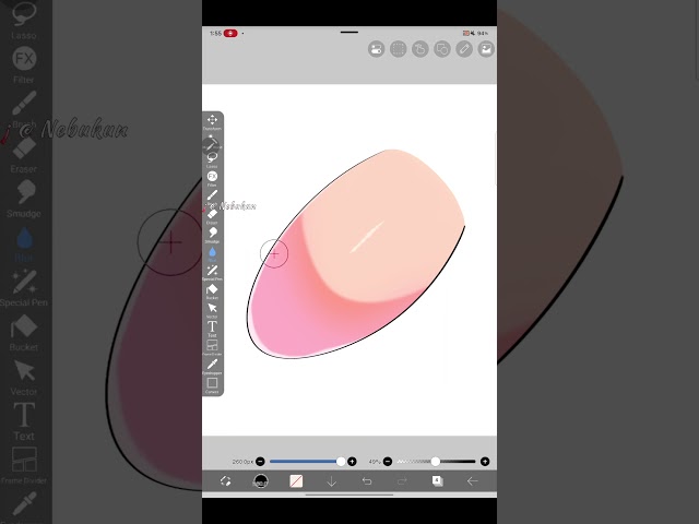 Nail Rendering tutorial #art #drawing #render #digitalart #foryou