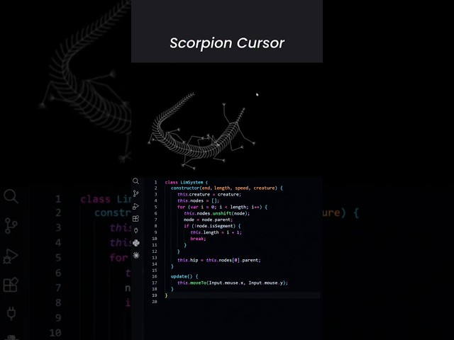 This Cursor Animation Makes Websites Look INSANE 🖱️🤯 | HTML CSS & JavaScript #Shorts