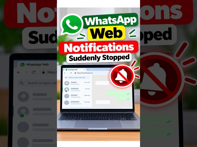 WhatsApp Web Notifications Suddenly Stopped #WhatsAppNotifications #NotificationFix #WhatsAppFix