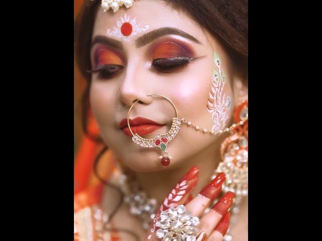 Bengali wedding makeup || bajre da sitta
