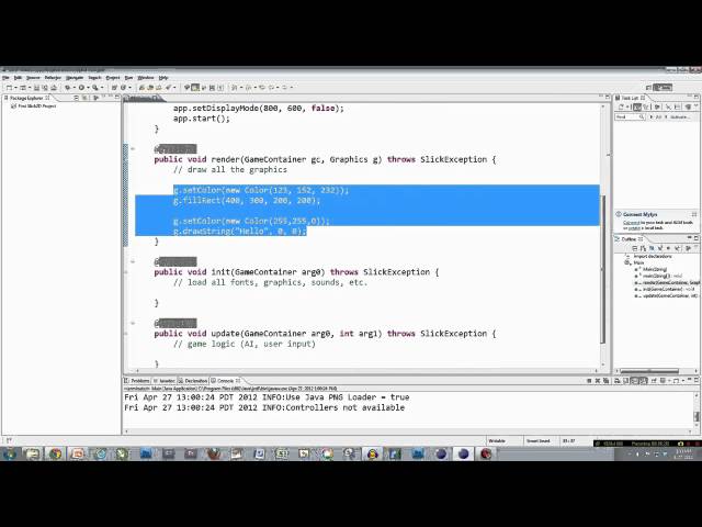 Game Programming with Java and Slick2D - Part 5 (Images)