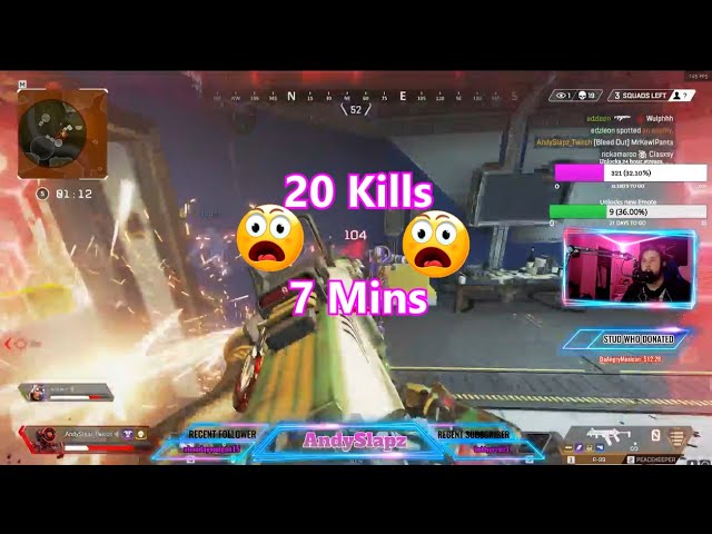 Apex Legends 20 Kills in 7 Minutes AndySlaps 2019