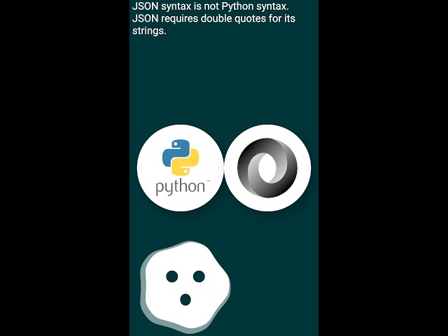 Single vs double quotes in JSON #shorts