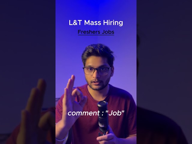 Fresher mass hiring L&T 2026 | Offcampus hiring #offcampushiring #viralshort #short