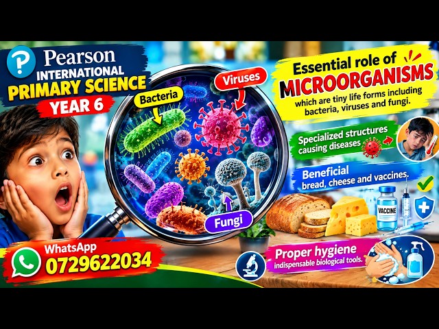 Microorganisms Explained | Year 6 Science | Bacteria, Viruses & Fungi | Pearson Primary Science PDF