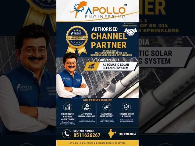 Become an Authorised Channel Partner with India's No. 1 Solar Sprinkler Brand! 🚀☀️