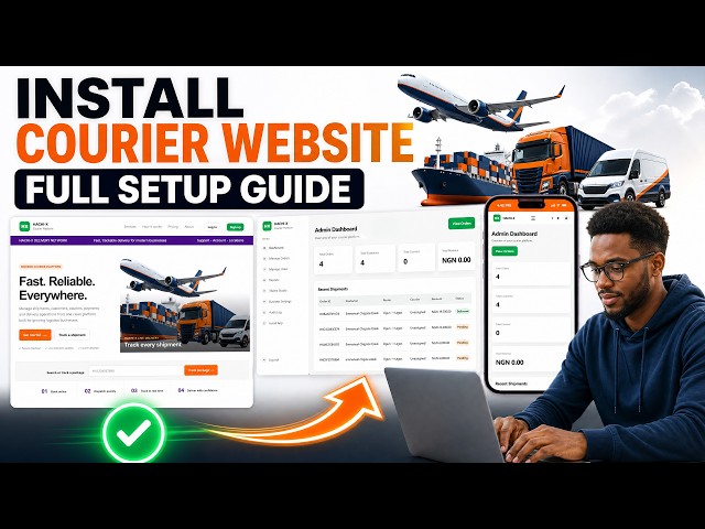 How to Install a Courier & Logistics Website Script — Full Setup Guide