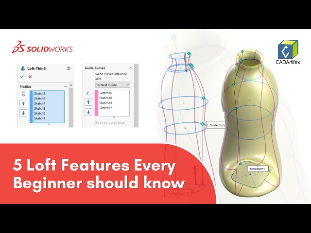 Stop Struggling With Loft in SOLIDWORKS! Try These 5 Tips