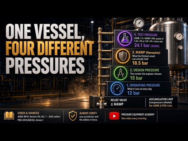 The Four Pressures: Operating, Design, MAWP and Test Explained